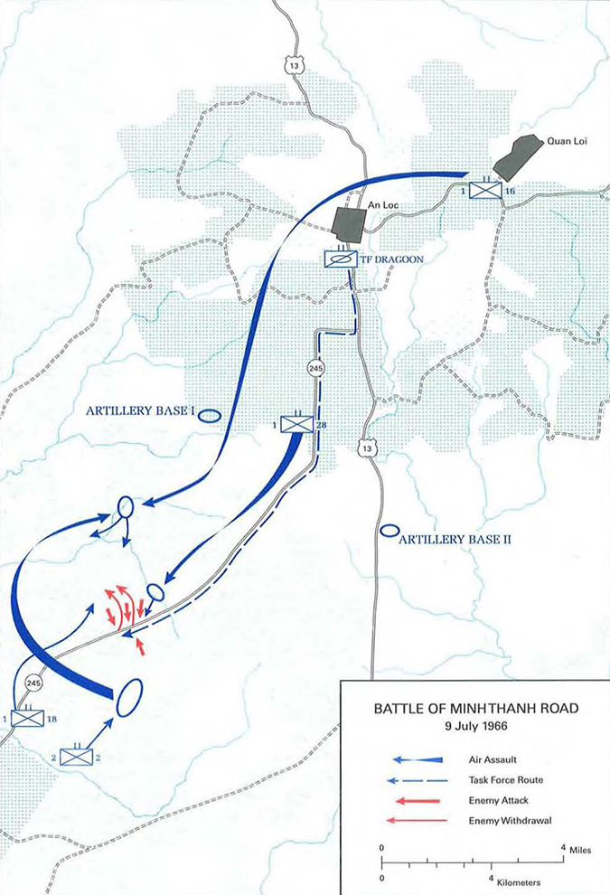 Battle of Minh Thanh Road Map
